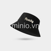 Nón cụp nhung thêu chữ