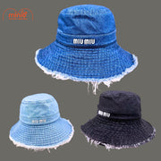 Nón jean viền tua rua Miumiu