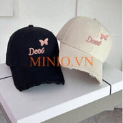 Nón kết thêu Dcou bướm