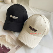 Nón kết thêu chữ Thingking rách TBL