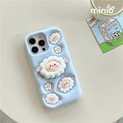 Ốp lưng điện thoại giá đỡ cừu trắng