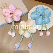 Scrunchies phồng hình hoa tulip