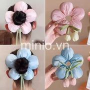 Scrunchies phồng hình hoa tulip