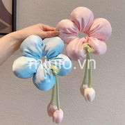 Scrunchies phồng hình hoa tulip