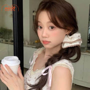 Scrunchies vải gấu tedy PO