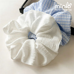 Scrunchies xanhtrắng vải nhún MR