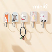 Set 6 móc dính tường thú cưng