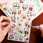 Set 6 tấm sticker gấu trúc