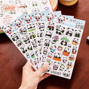 Set 6 tấm sticker gấu trúc