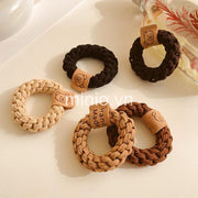 Set 2 thun cột tóc bím siêu co giãn