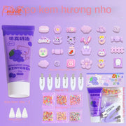 Set kẹp handmade kèm keo charm