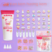 Set kẹp handmade kèm keo charm