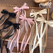 Set kẹp mái mỏ vịt nơ ren UX