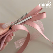 Set kẹp mái mỏ vịt nơ ren UX