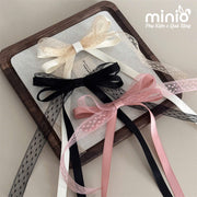 Set kẹp mái mỏ vịt nơ ren UX