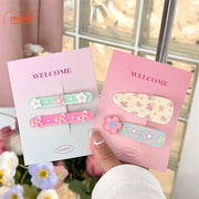 Set 2 kẹp mái nơ hoa nhí