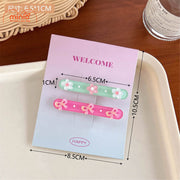 Set 2 kẹp mái nơ hoa nhí