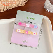 Set 2 kẹp mái nơ hoa nhí