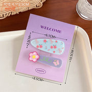 Set 2 kẹp mái nơ hoa nhí