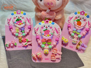 set trang sức cột kẹp cho bé