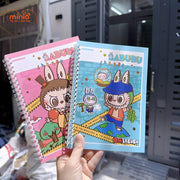 Sổ lò xo A5 Labubu nhũ vàng