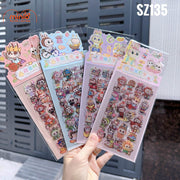 Set 3 tấm sticker Labubu SZ135
