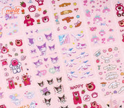 Set 10 tấm sticker Sanrio