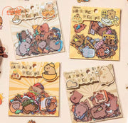 Bịch 50 sticker Capybara cắt sẵn