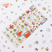 Sticker gấu lười