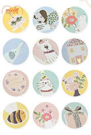 Thiệp chúc mừng màu pastel