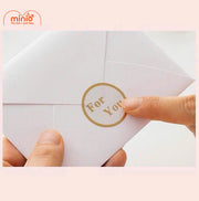 Thiệp hoạ tiết mạ ánh vàng