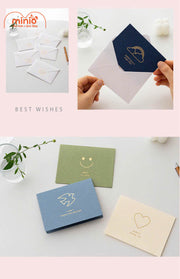 Thiệp hoạ tiết mạ ánh vàng