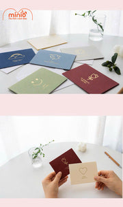 Thiệp hoạ tiết mạ ánh vàng