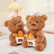Gấu Teddy ôm bánh mì S2 30cm QCCC