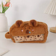 Túi bút lông Capybara 3 bé nhỏ