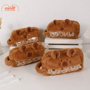 Túi bút lông Capybara 3 bé nhỏ