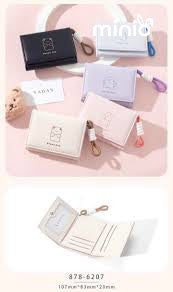 Ví da 2 ngăn cute Happy Day