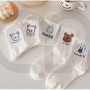 Vớ cổ trung Coco in gấu BV