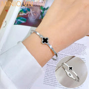 Vòng tay titan cỏ 4 lá 059MH