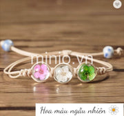 Vòng tay 3 hoa khô vĩnh cửu