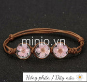 Vòng tay 3 hoa khô vĩnh cửu