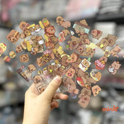 Set 6 tấm sticker Capybara
