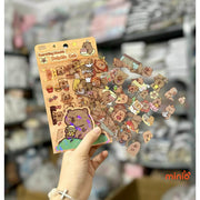 Set 6 tấm sticker Capybara