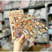 Set 6 tấm sticker Capybara