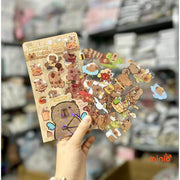 Set 6 tấm sticker Capybara
