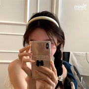 Cài tóc xốp lụa phi bóng PO