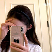 Cài tóc xốp lụa phi bóng PO