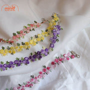 Choker hoa thêu FL