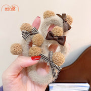 Cột tóc lông tai gấu nhí