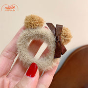 Cột tóc lông tai gấu nhí